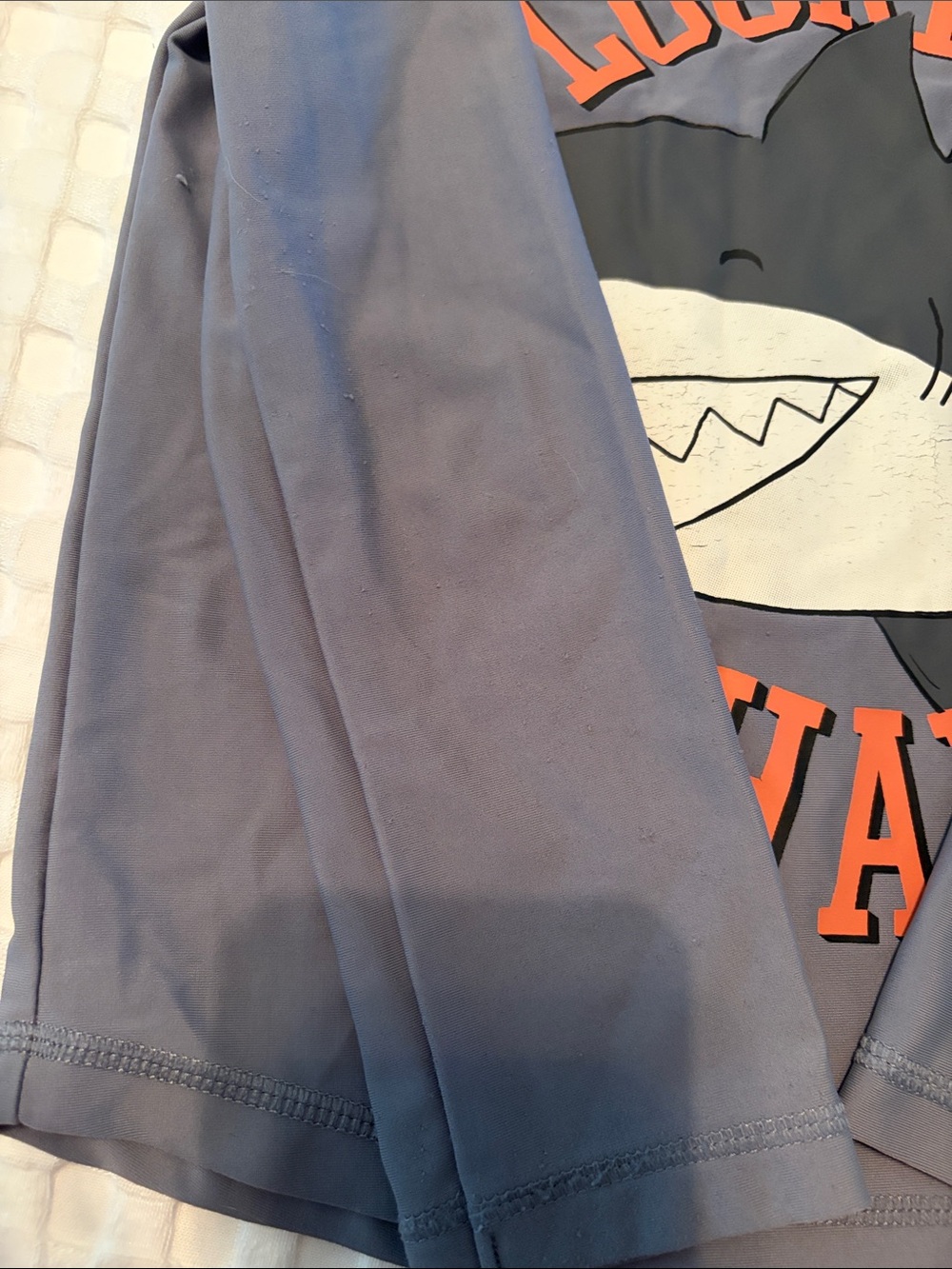 Carter's Boys Swim Rashguard Set — Black Crocodile Print & Gray Shark Graphic - Picture 2 of 5